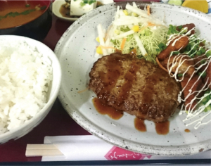A定食<br><span>ハンバーグとチキンカツ南蛮ダレ</span>